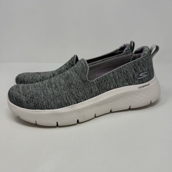 SKECHERS Women's GO WALK FLEX - Clever View Walking Sneakers Size 10 Color Gray - Picture 2 of 7